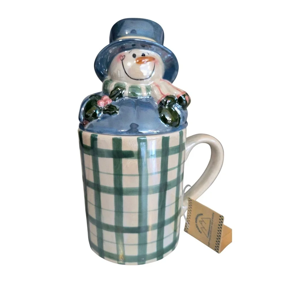 Crazy Mountain plaid ceramic